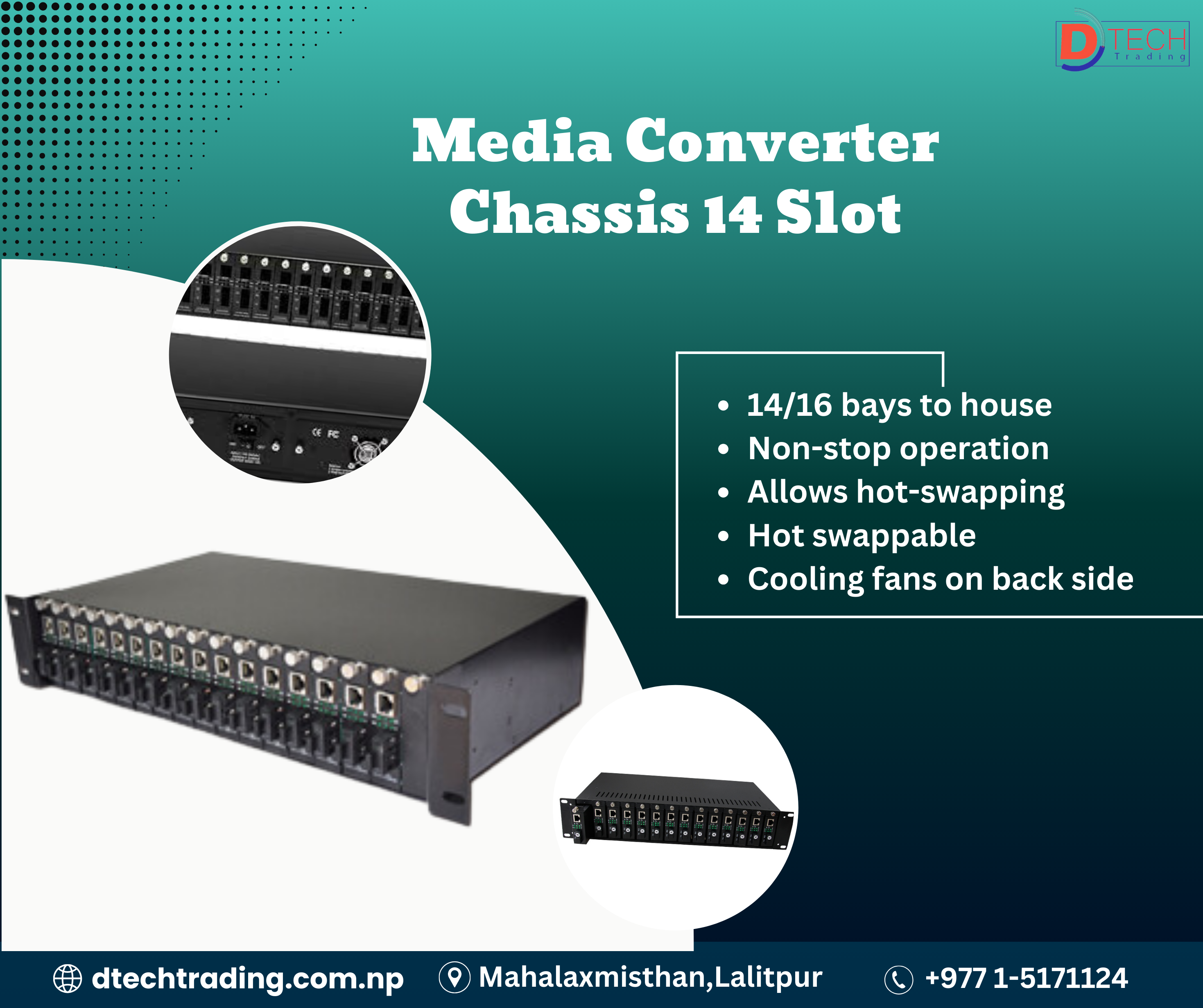 Optimize Your Network Infrastructure with a 2U 14/16-Slot Rackmount Media Converter Chassis